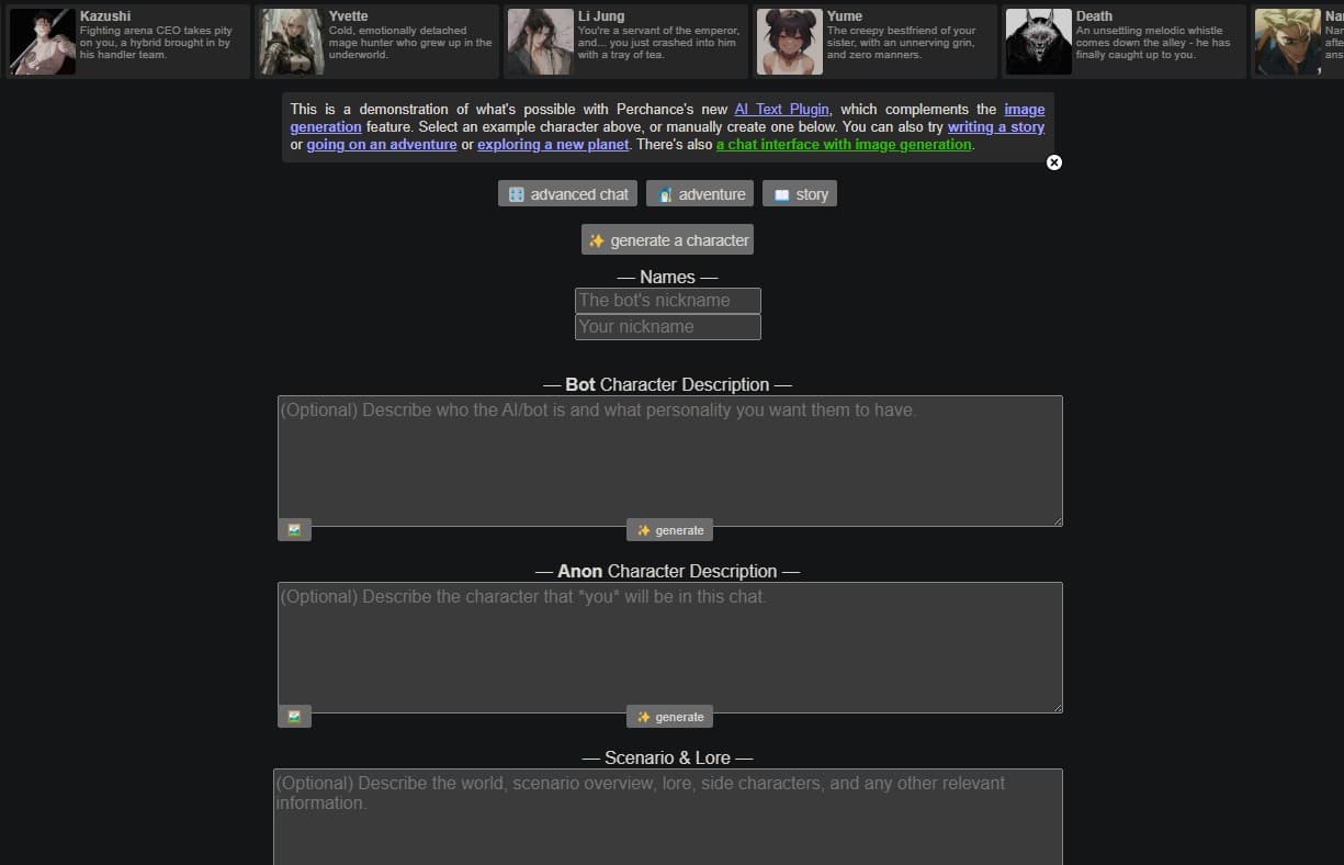 Perchance AI