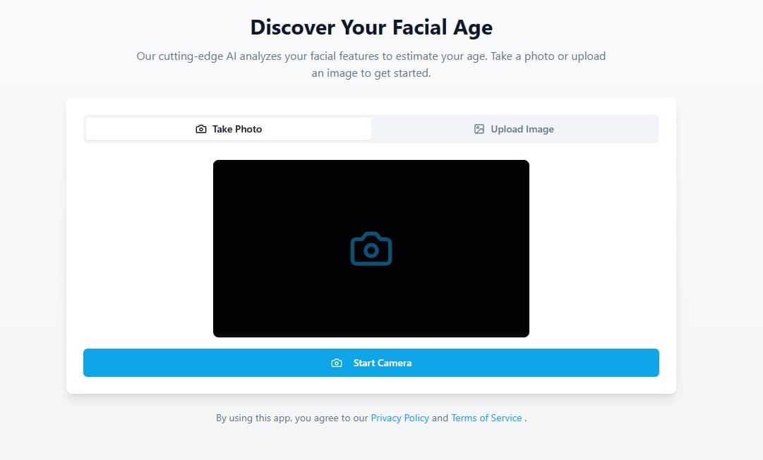 FaceAge AI banner