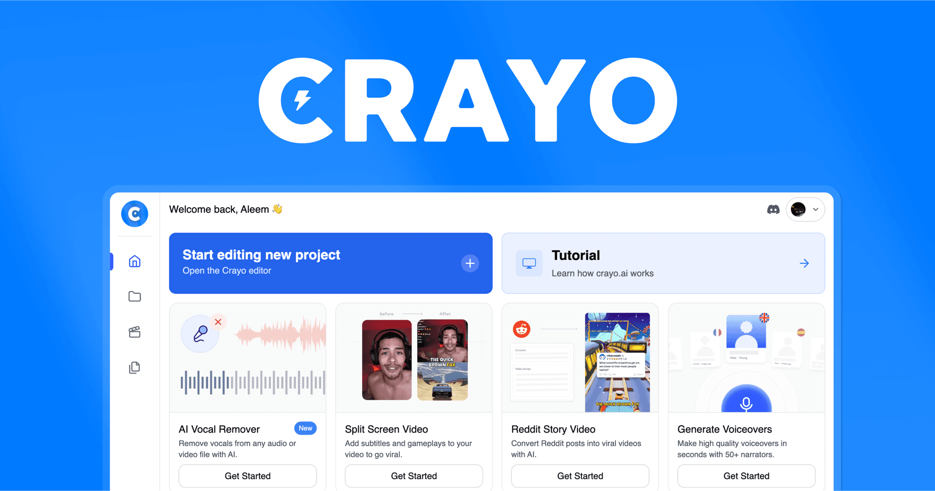 Crayo AI banner
