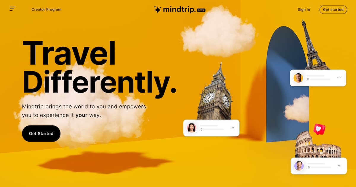 Mindtrip AI banner