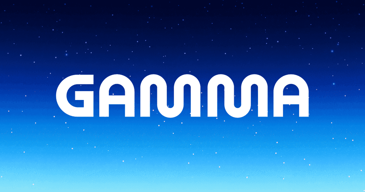 Gamma AI banner